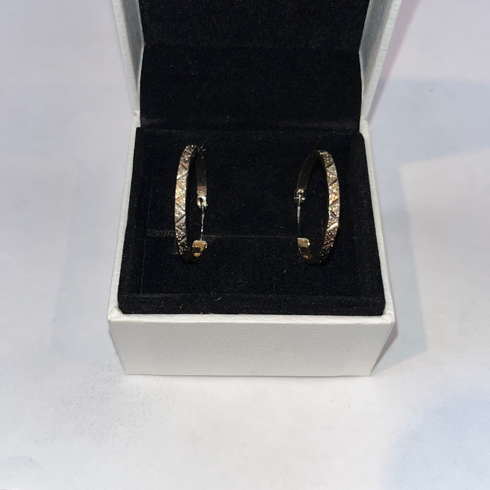 Gold hoop earrings